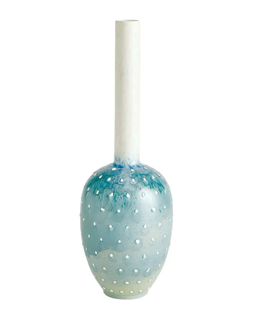 Tall Spotted Vase - White, Ceramic image