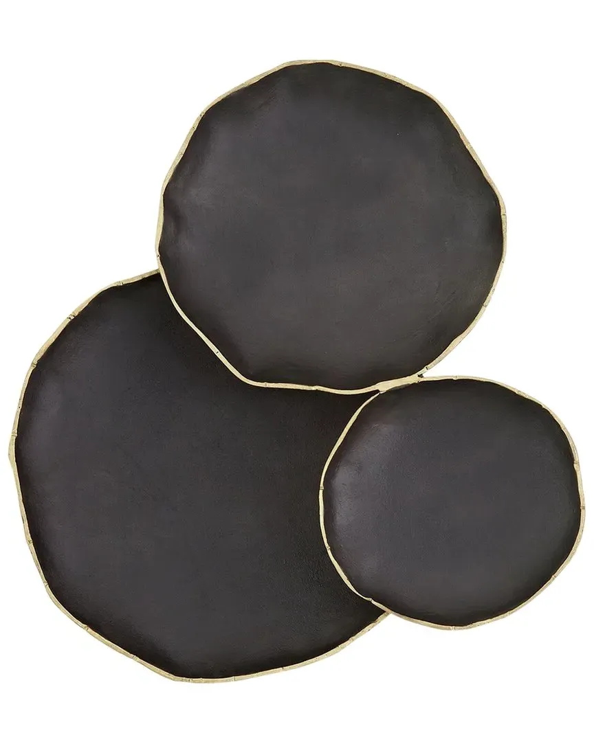 Tipped Edge Wall Decor - Black, Cast Aluminum image