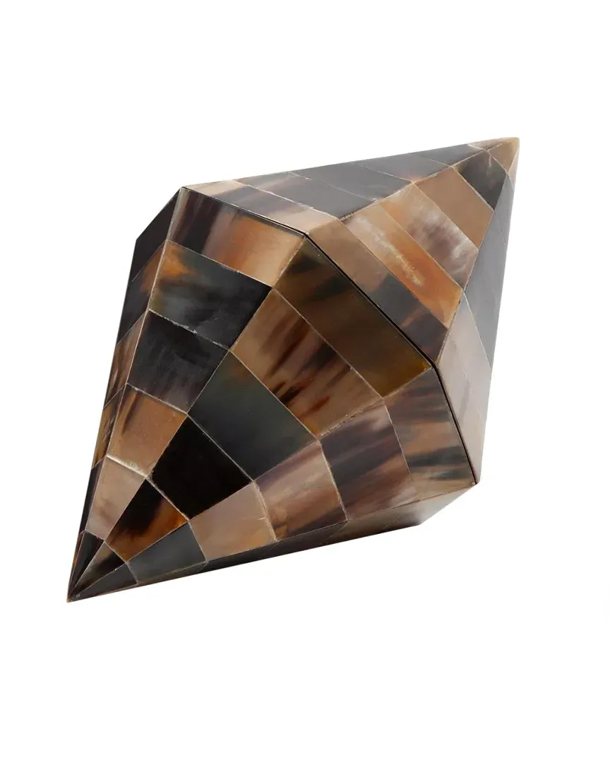 Triangle Cone Storage Box - Natural, Horn image