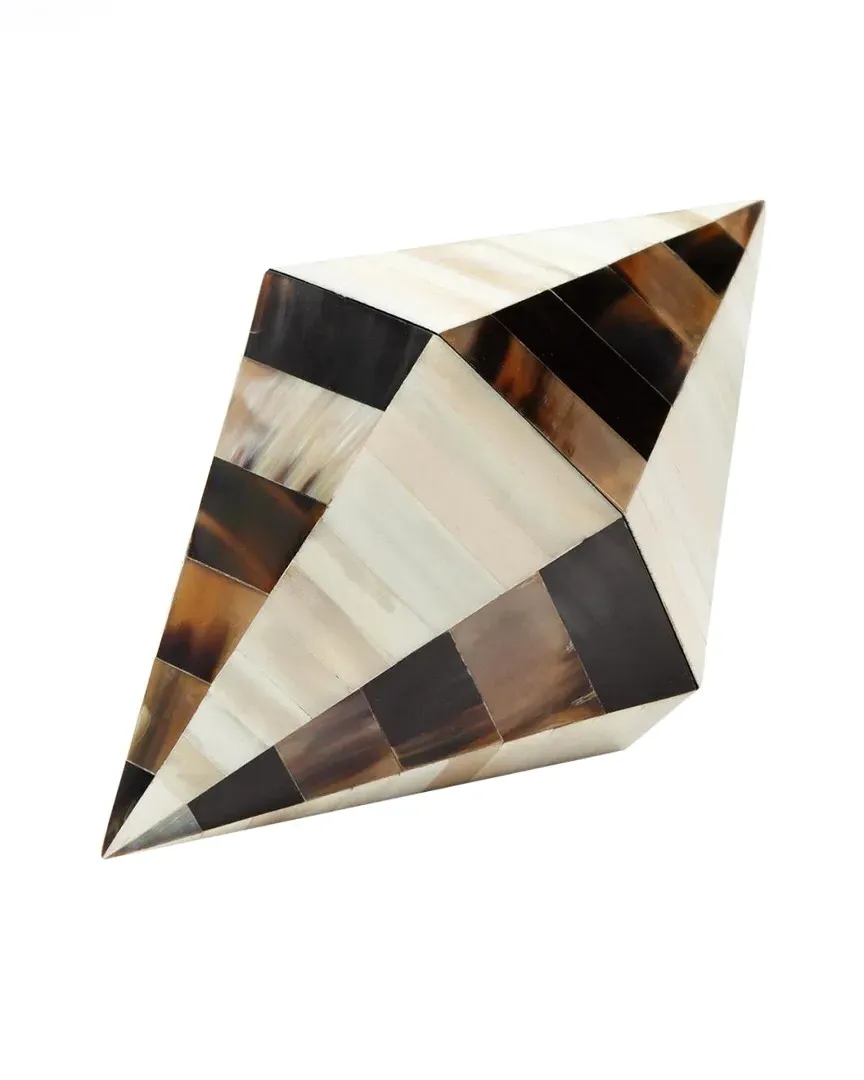 Triangle Cone Storage Box - White, Bone