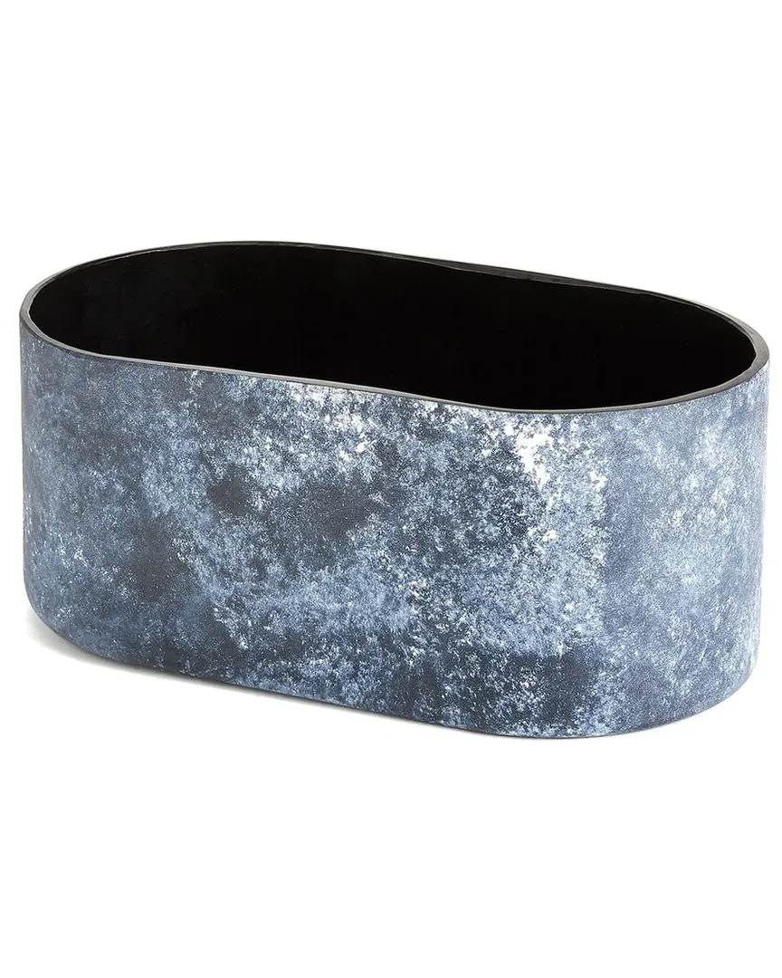 Wide Scavo Vase - Black, Art Glass image