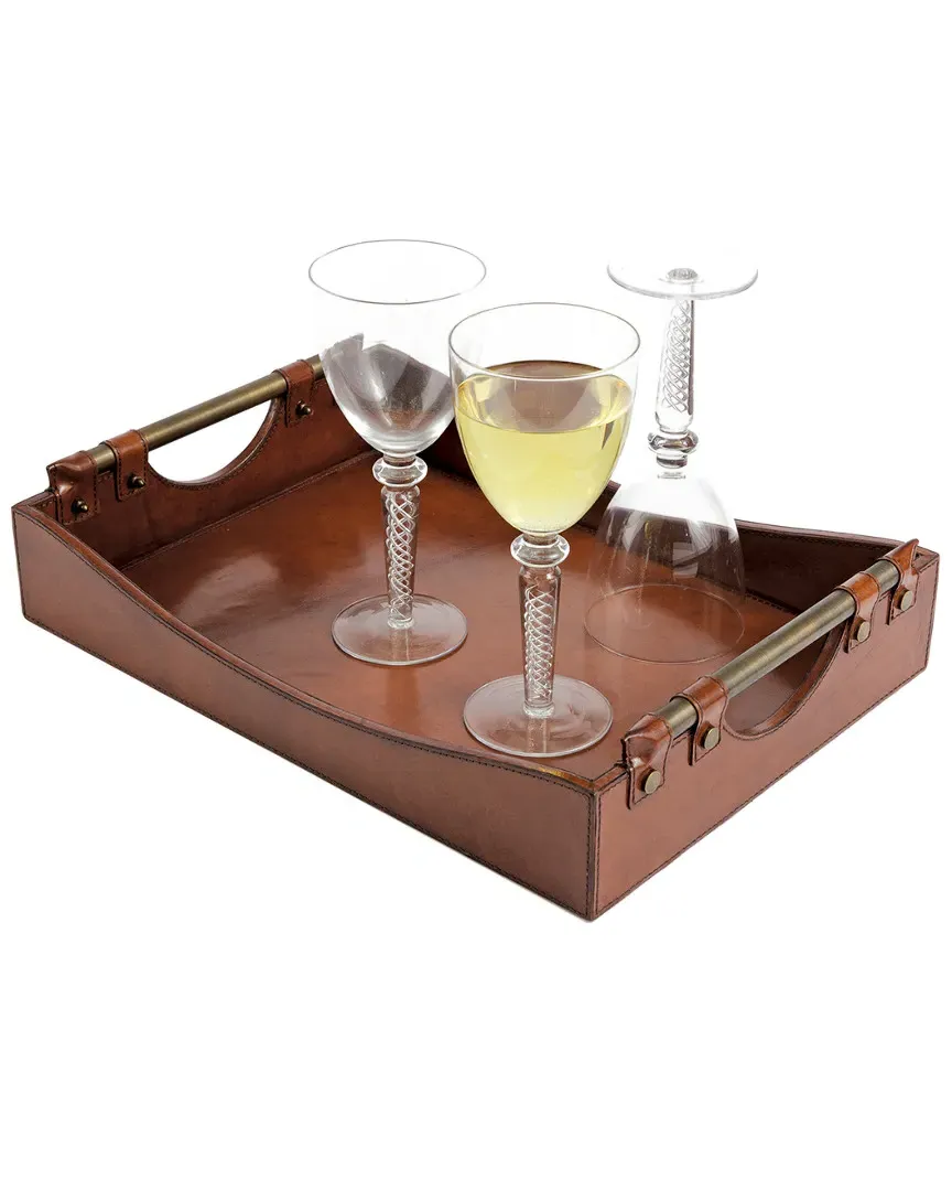 Rectangular Wave Tray - Brown, Leather image