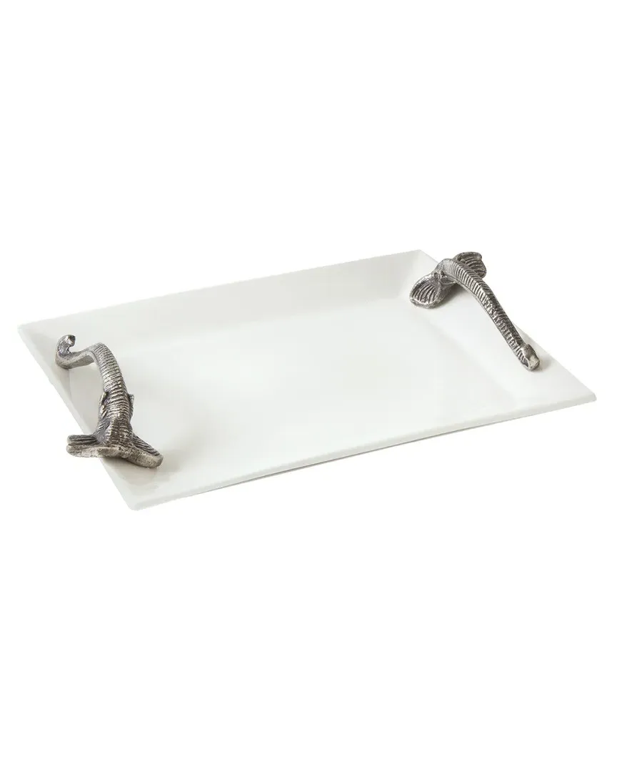 Sahara Ceramic Tray - Brushed Nickel image