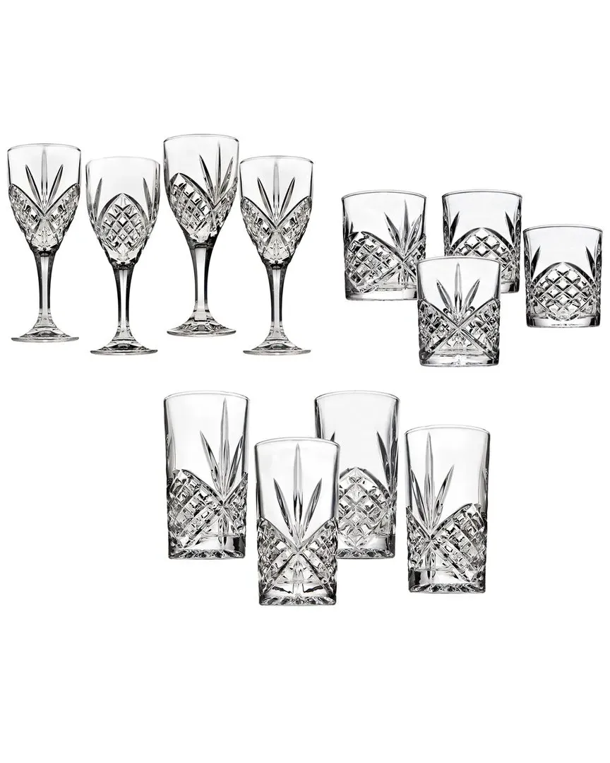 Wales 12-Piece Glassware Set - Clear image