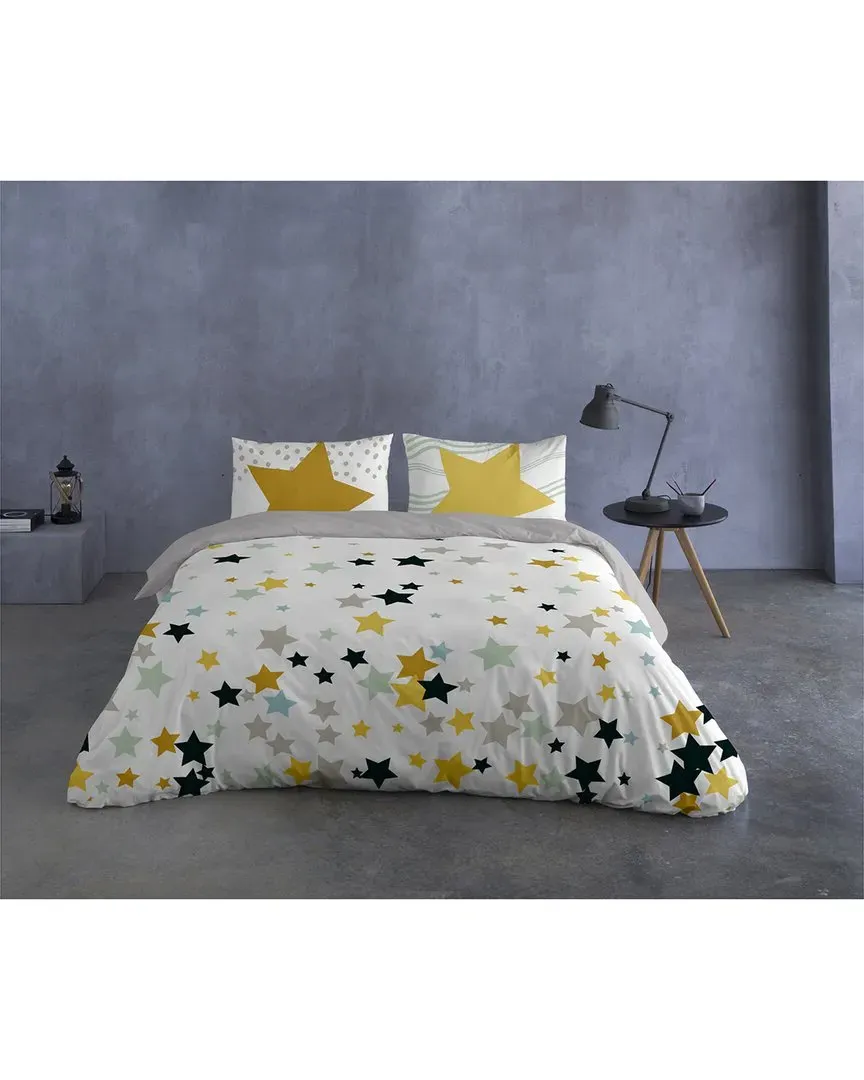 Yael Twin Duvet Cover Set - Multicolor, Cotton