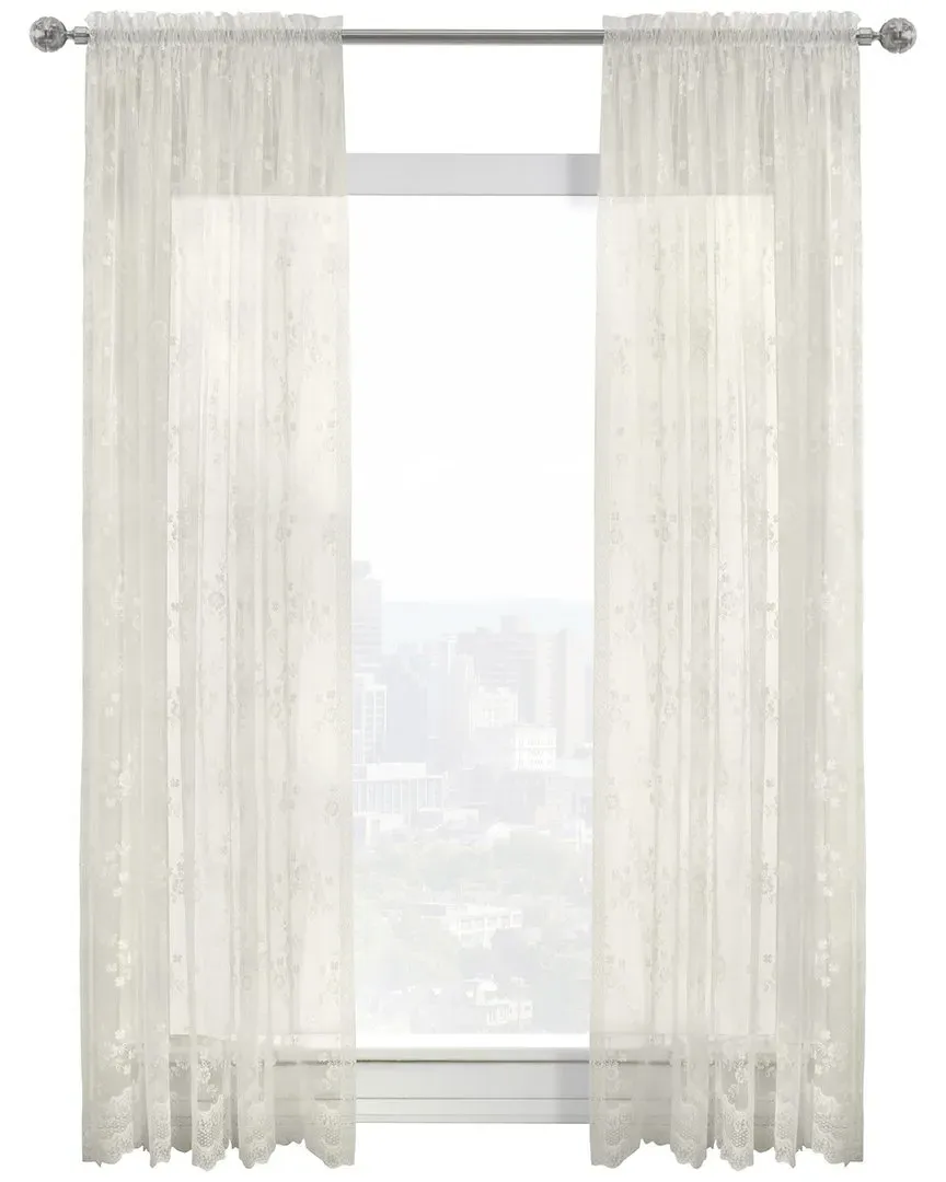 Mona Lisa Rod Pocket Curtain Panel - Off-White image