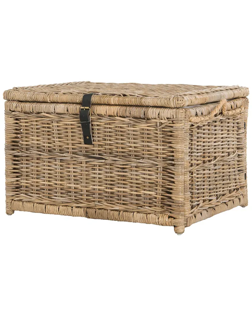 Caden 30in Wicker Storage Trunk - Natural image