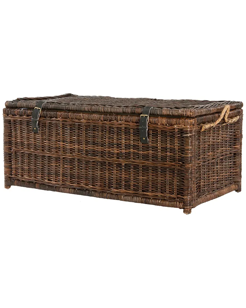 Caden 46in Wicker Storage Trunk - Brown