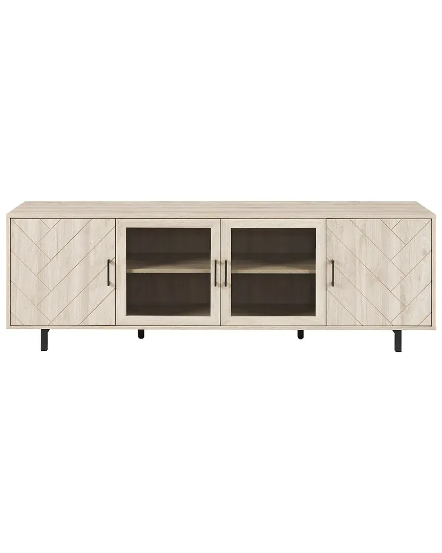 Groove 4 Door TV Stand - Birch image