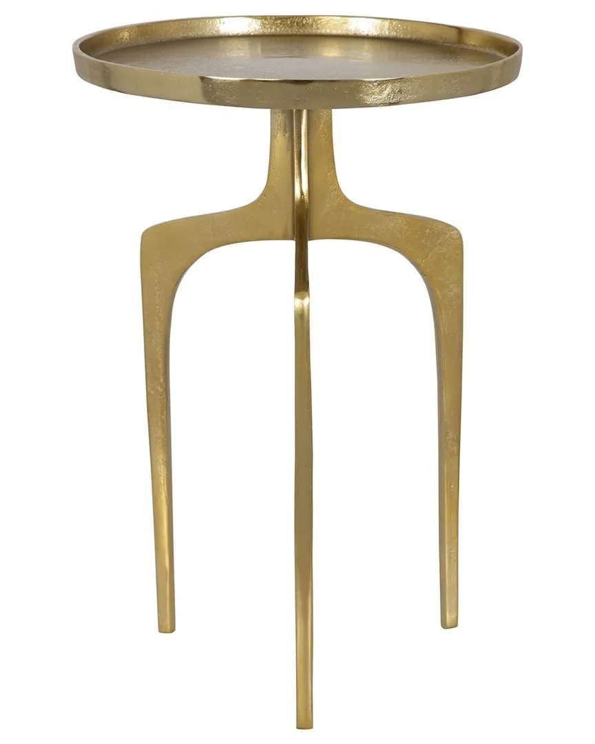 Meyer Round Accent Table - Gold, Aluminum image