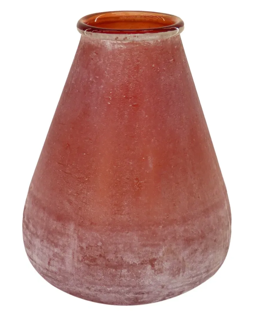 13in Large Teardrop Vase - Rust, Glass