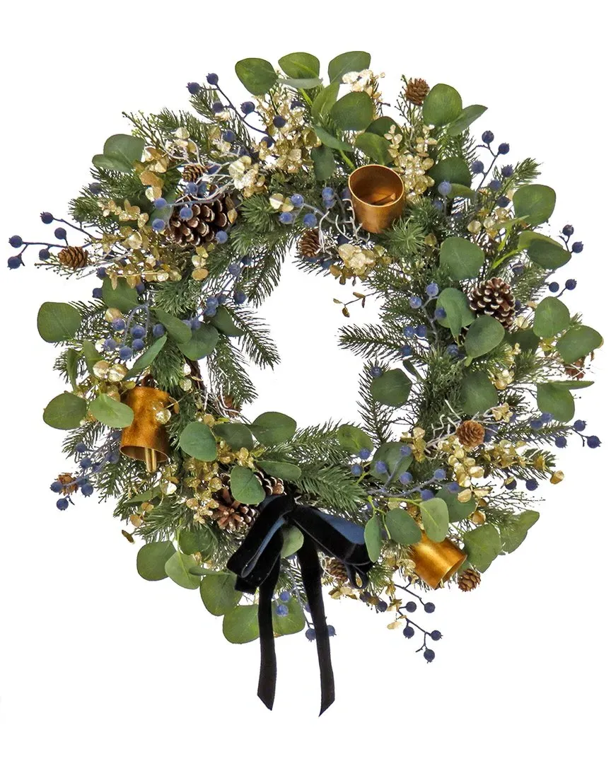 28in Swiss Chic Wreath - Blue