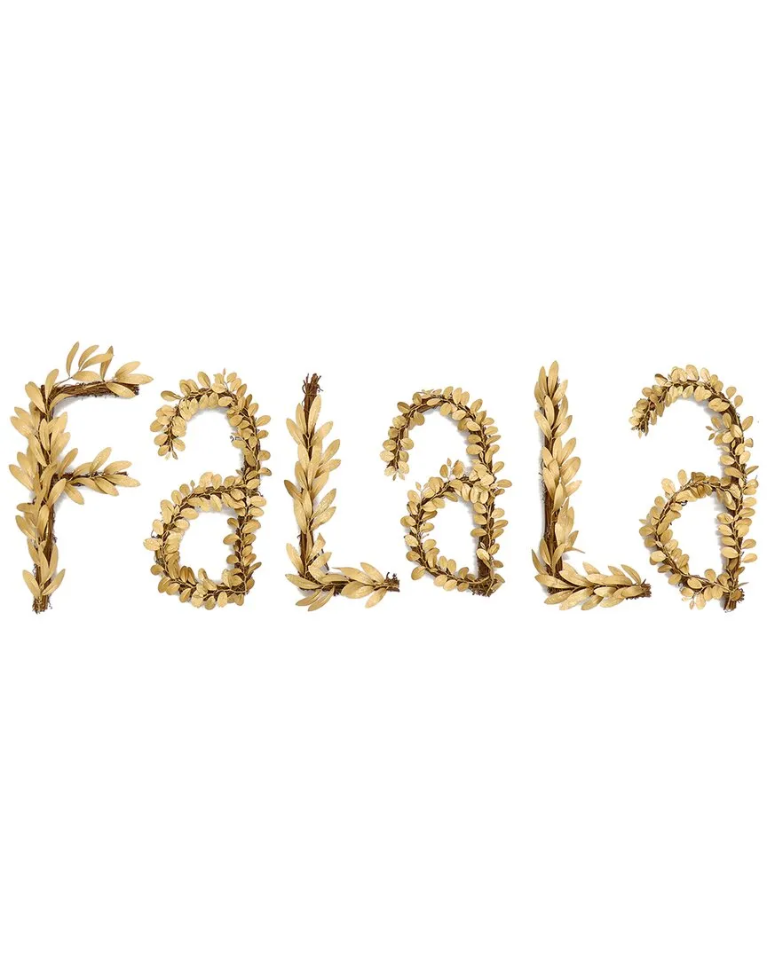 Fa La La Hanging Greenery - Gold