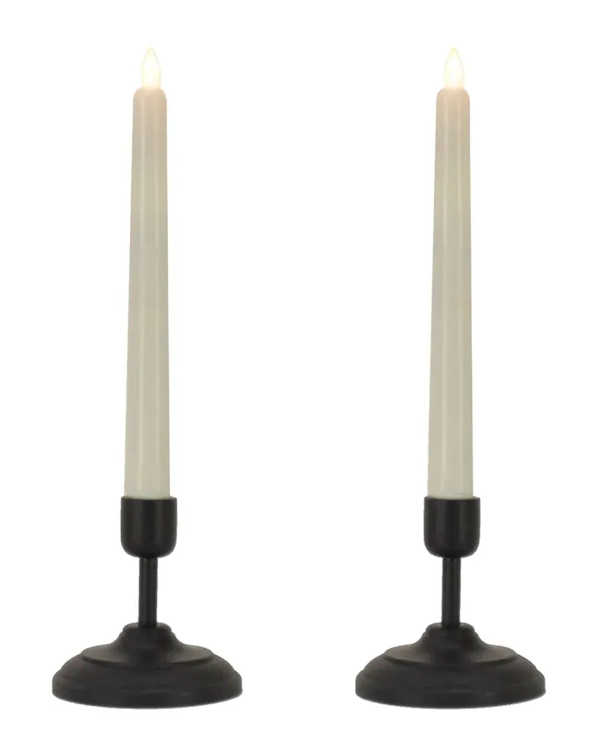 Heritage 12in Flameless LED Window Candles - Black image