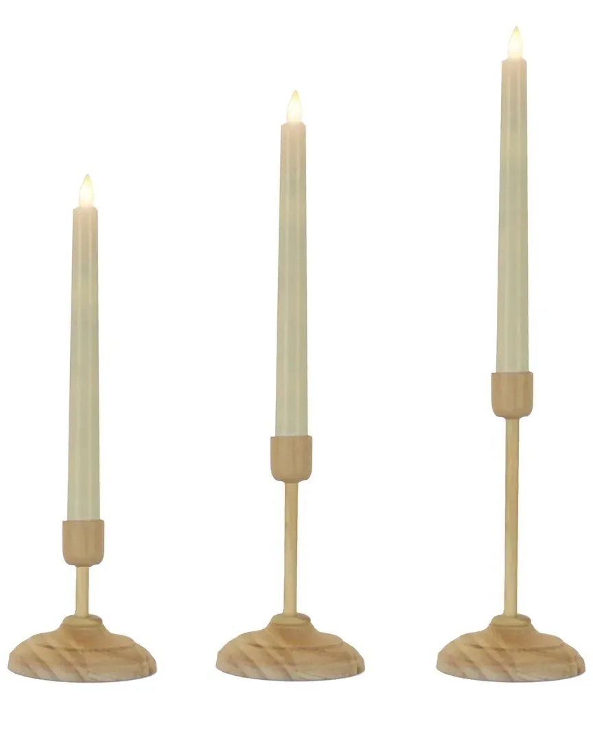Heritage Real Motion LED Candle - Beige, Wax