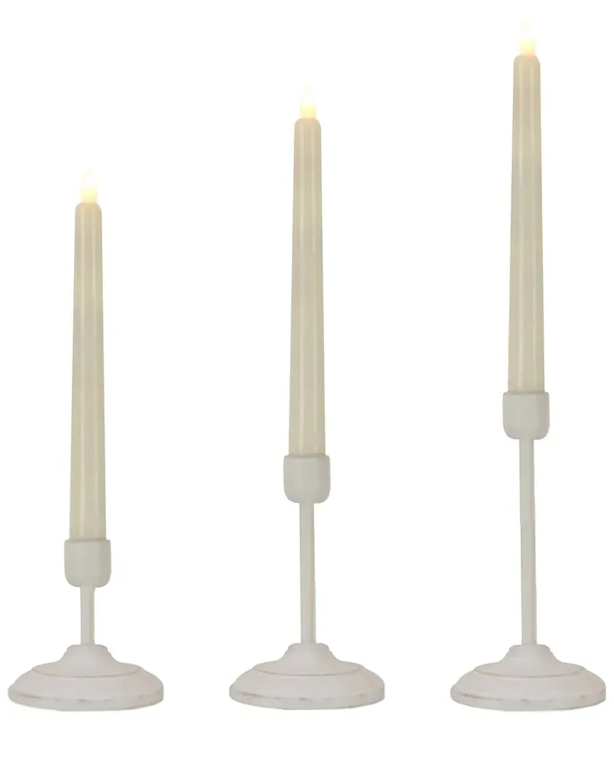 Heritage Real Motion LED Candle - White, Wax
