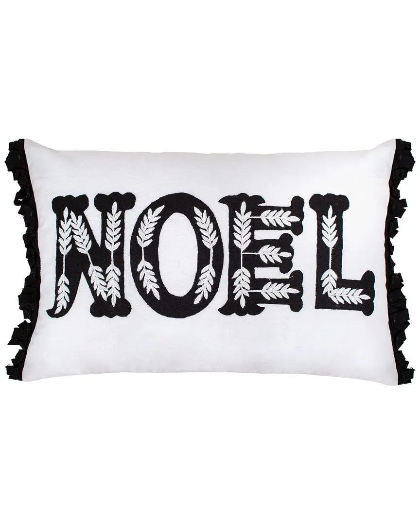 Noel Embroidered Pillow - Grey, Cotton image