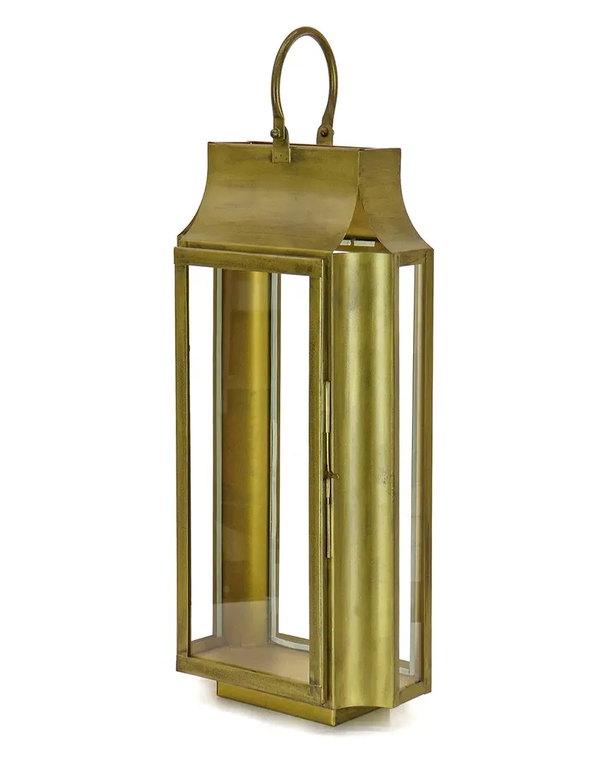 Slim Decorative Lantern - Bronze, Glass image