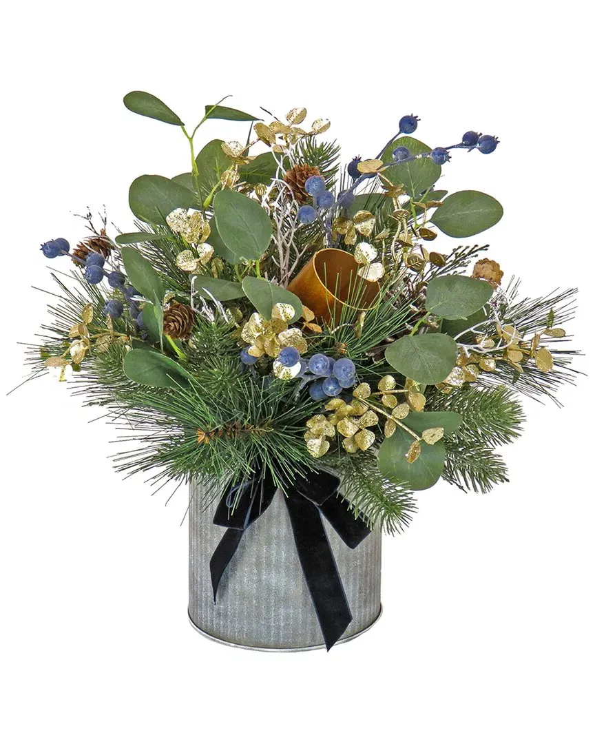 Swiss Chic 17in Arrangement - Blue image