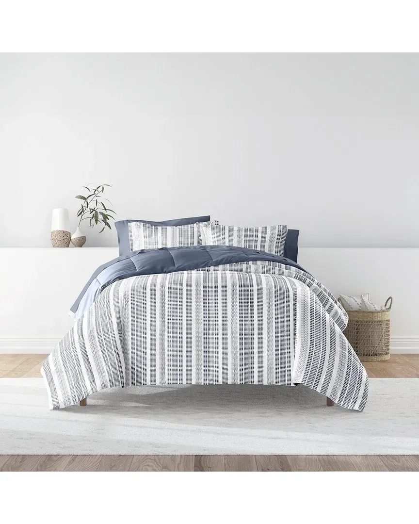 Bedding Bundle Comforter & Sheet Set - Navy, Microfiber image