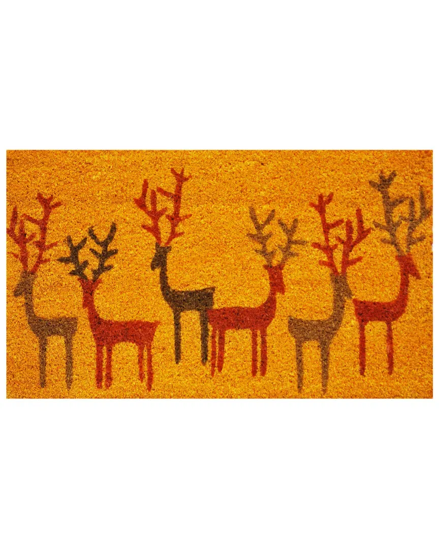 Christmas Deer Doormat - Multi image