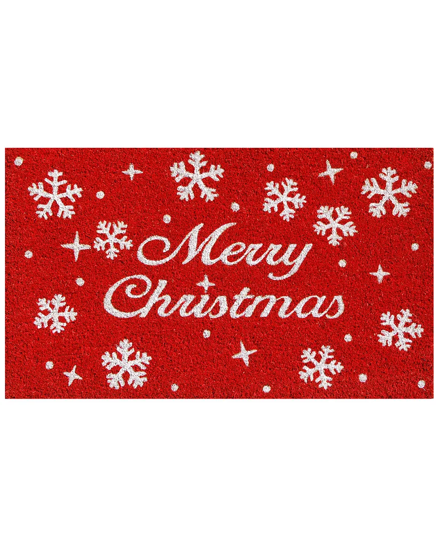 Christmas Stars Doormat - Natural, Coir image