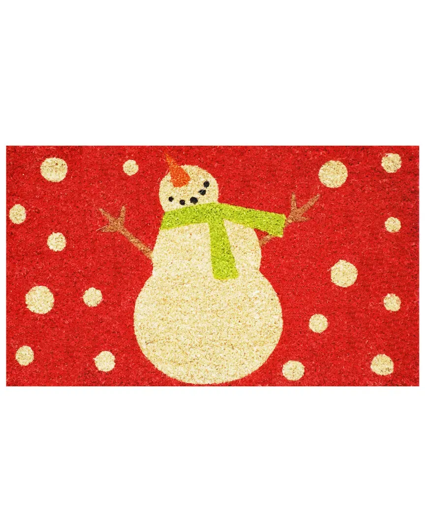 Holiday Snowman Tufted Doormat - Multi