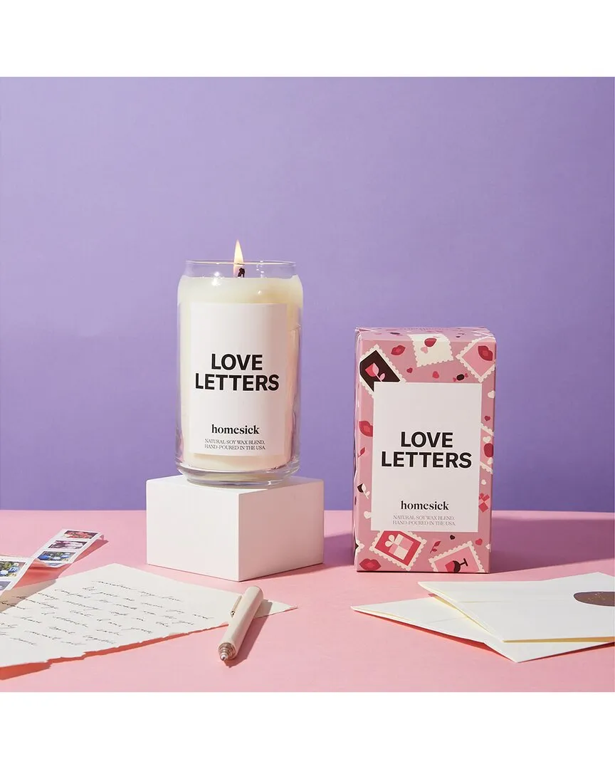 Love Letters Scented Candle - White image