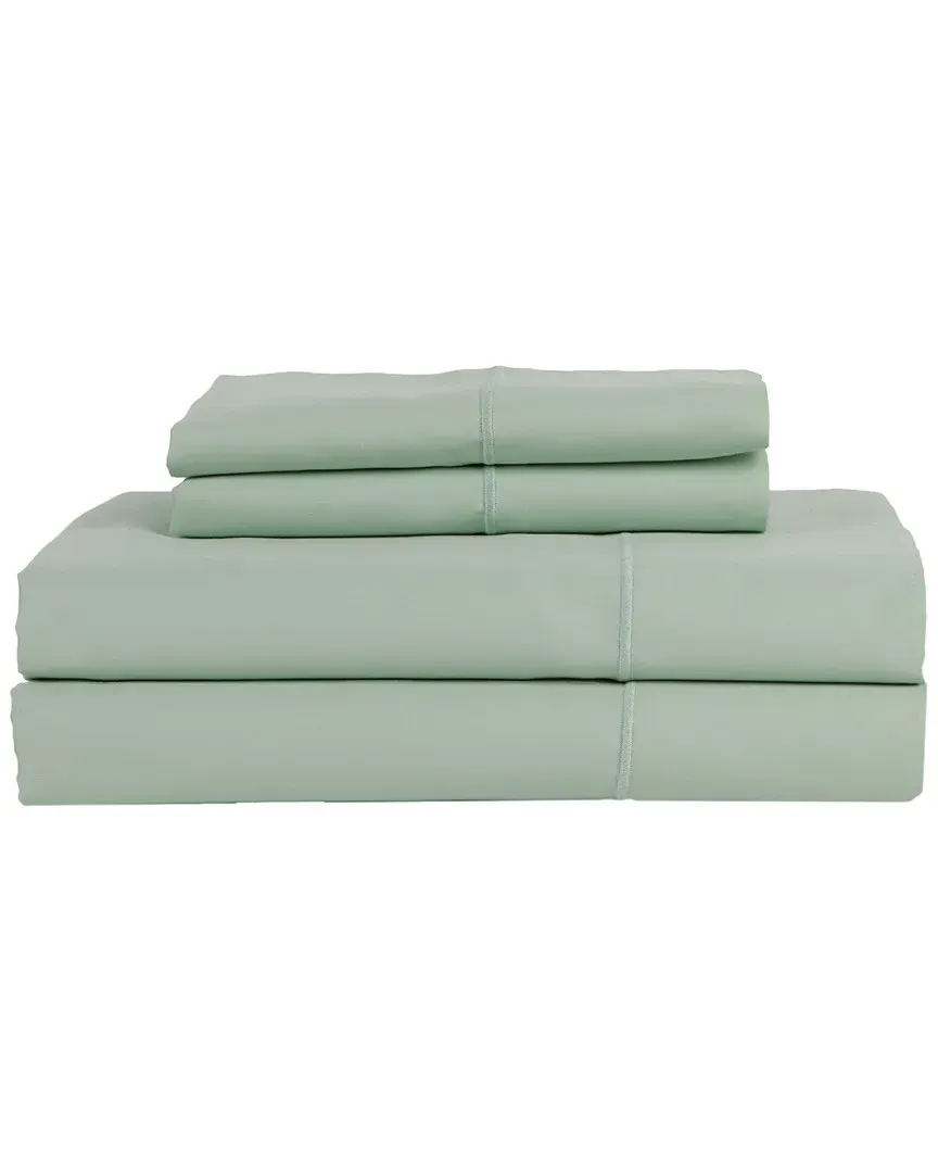 500TC Solid Sateen 4pc Sheet Set - Ocean Blue, Cotton image