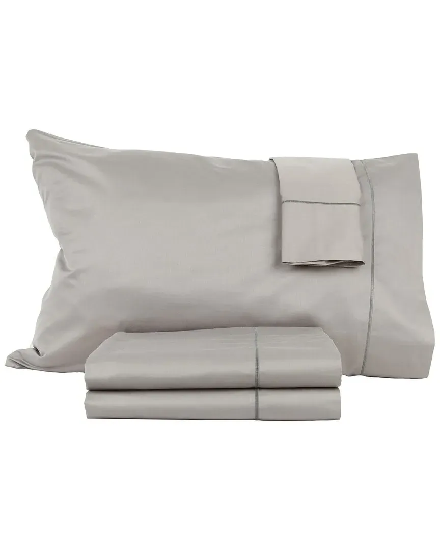 700 Thread Count King Size Sateen Sheet Set - Gray, Cotton image