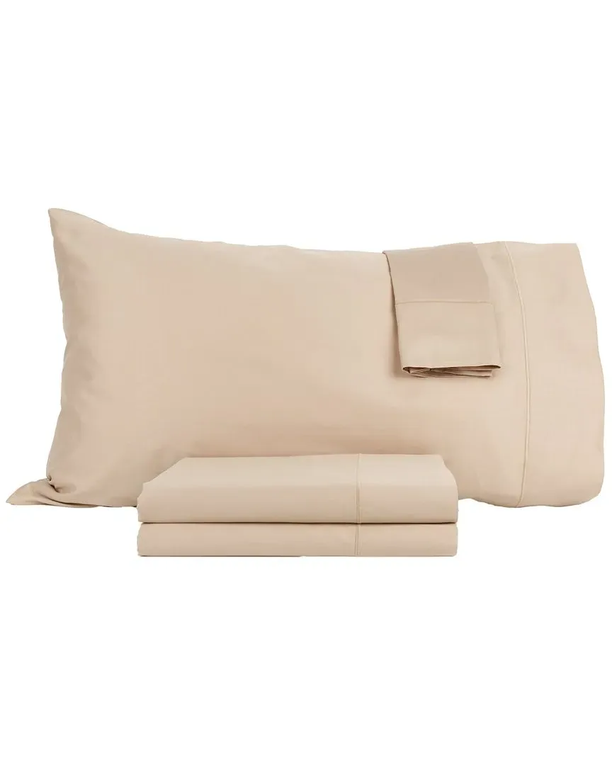 700 Thread Count Queen Sheet Set - Taupe, Cotton image