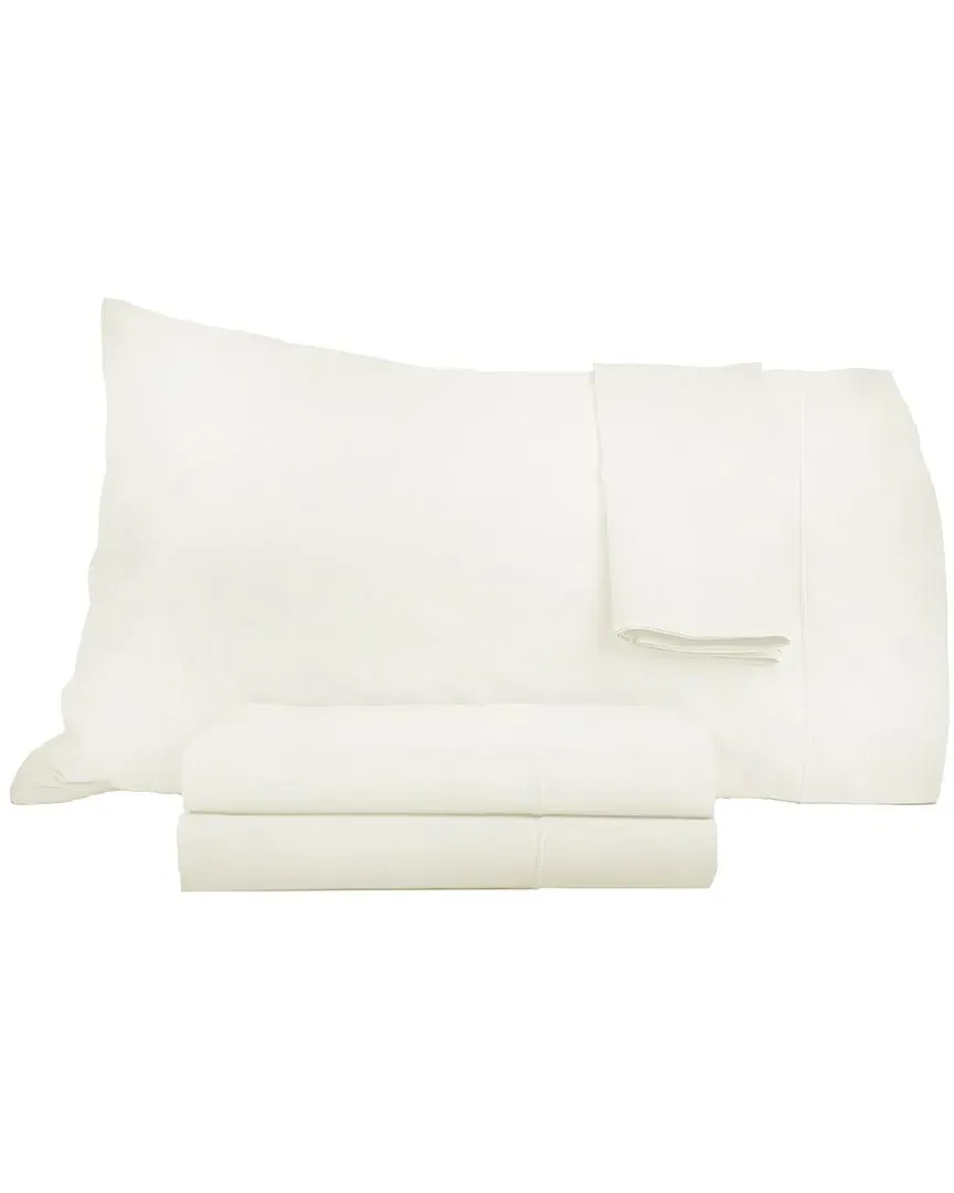 700 Thread Count Queen Size Sateen Sheet Set - Ivory, Cotton