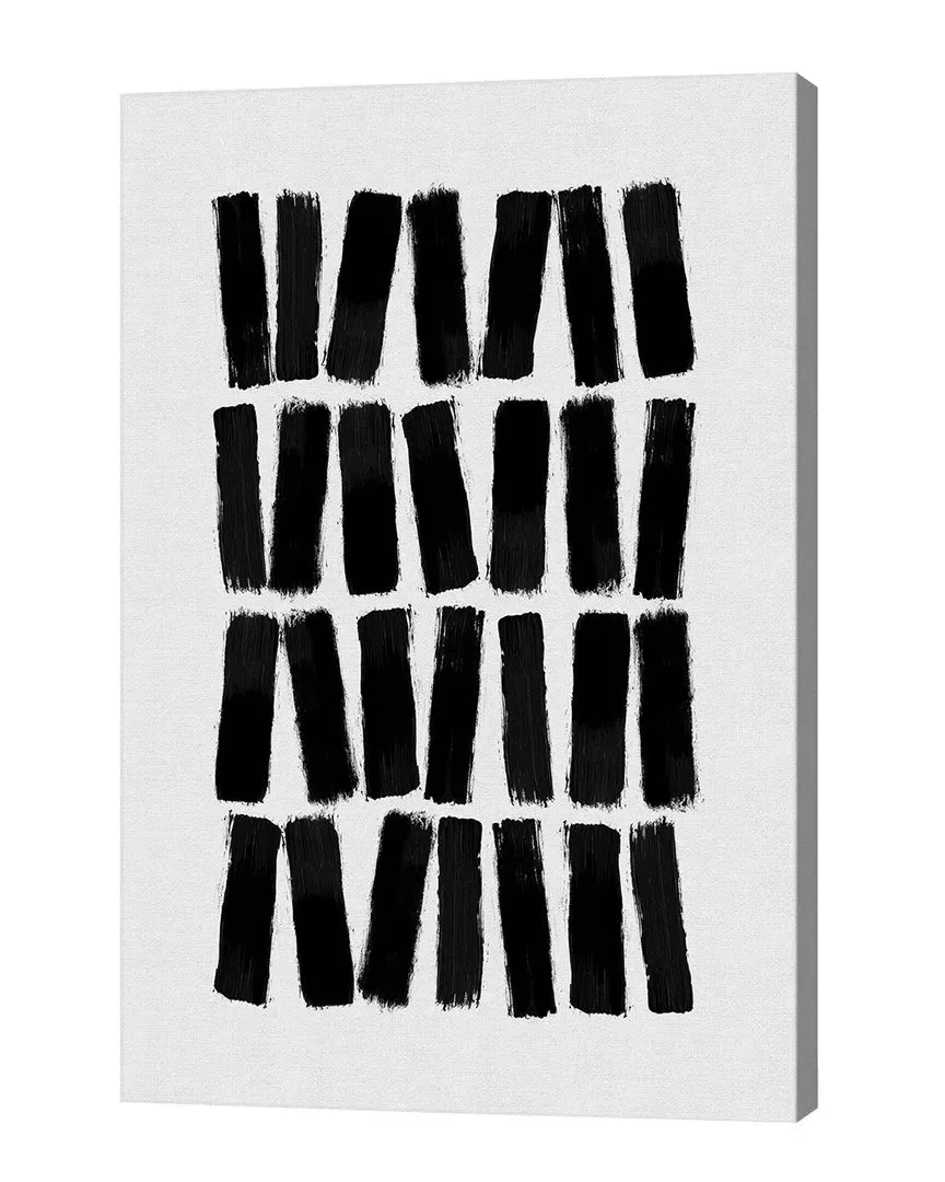 Black Brush Strokes by Orara Studio Wall Art - Canvas