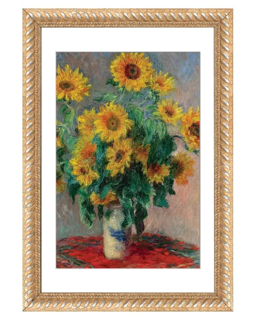 Bouquet of Sunflowers 1881 Claude Monet Wall Art - Hardwood image