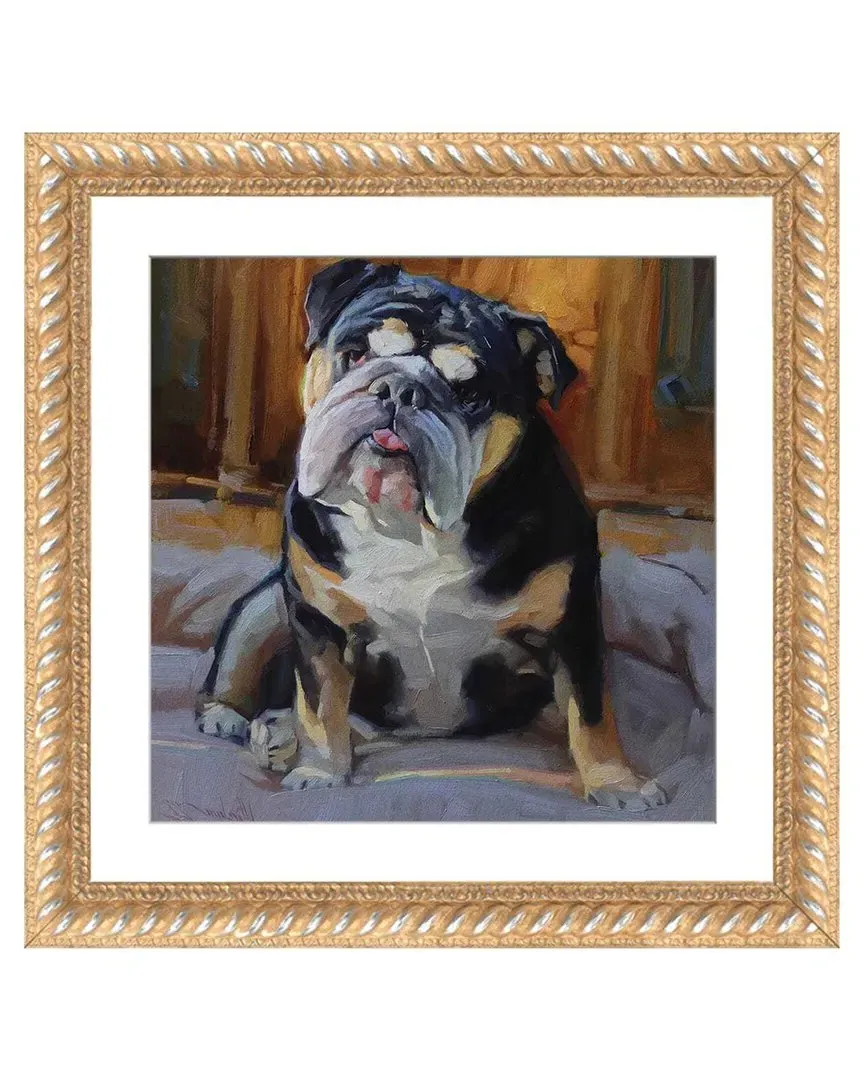 English Bulldog Wall Art by Alex Movchun - Framed Print image