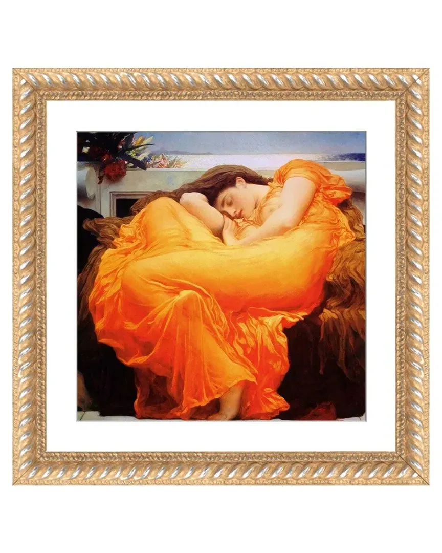 Flaming June by Frederic Leighton Wall Art - Framed Print image