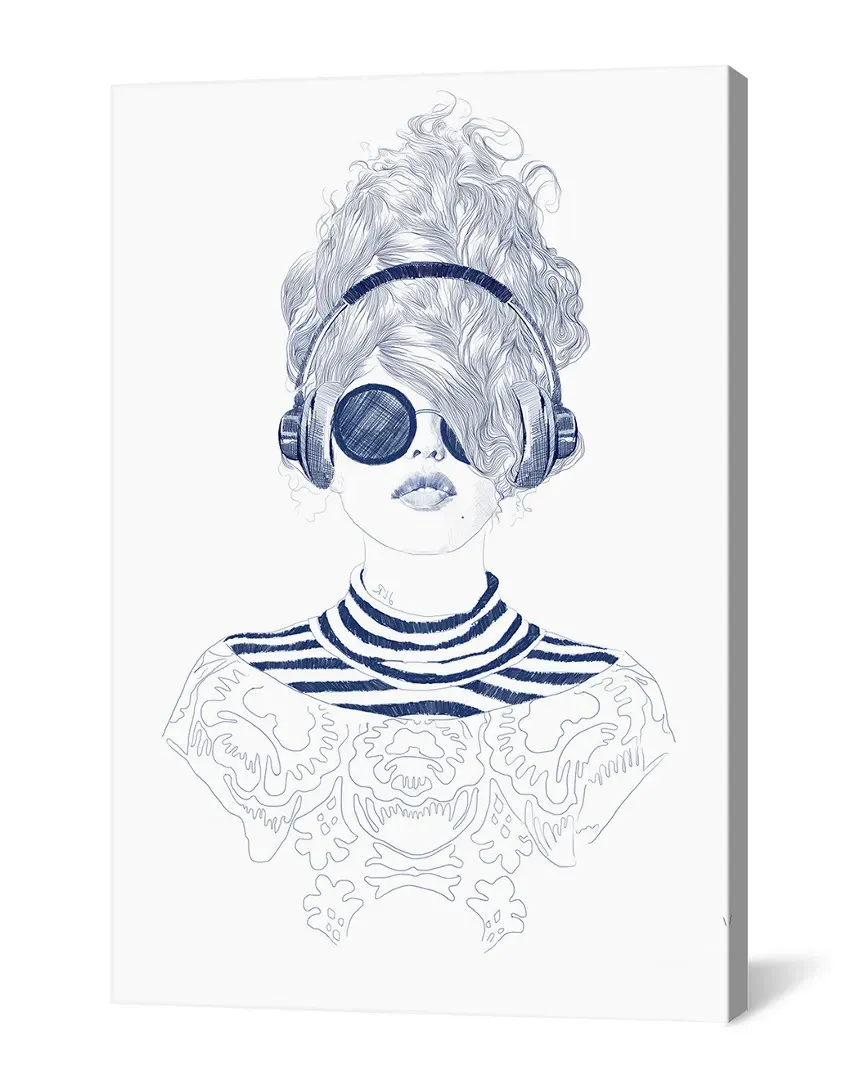 Groove Baby by Jenny Rome Gallery Wrapped Canvas Wall Art