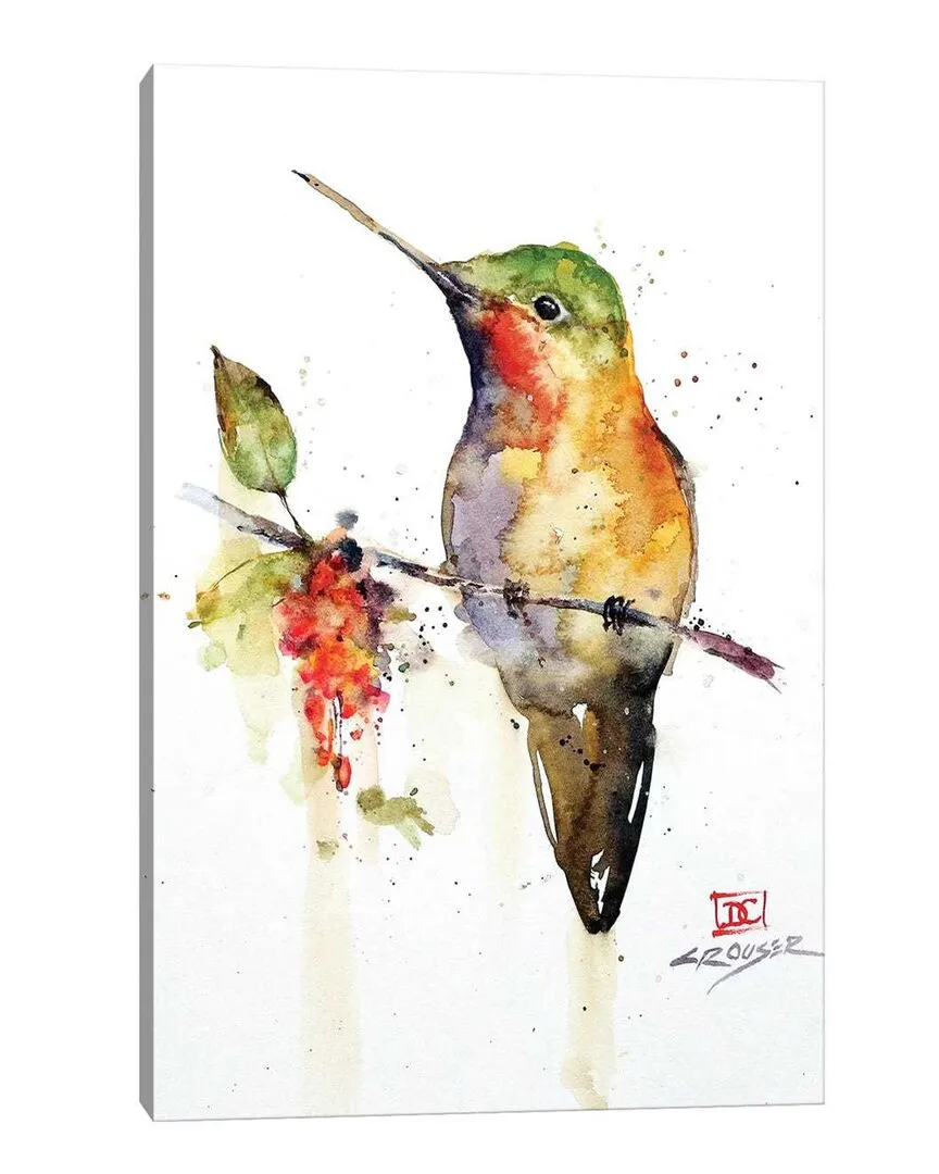 Hummingbird On Branch by Dean Crouser Wall Art image