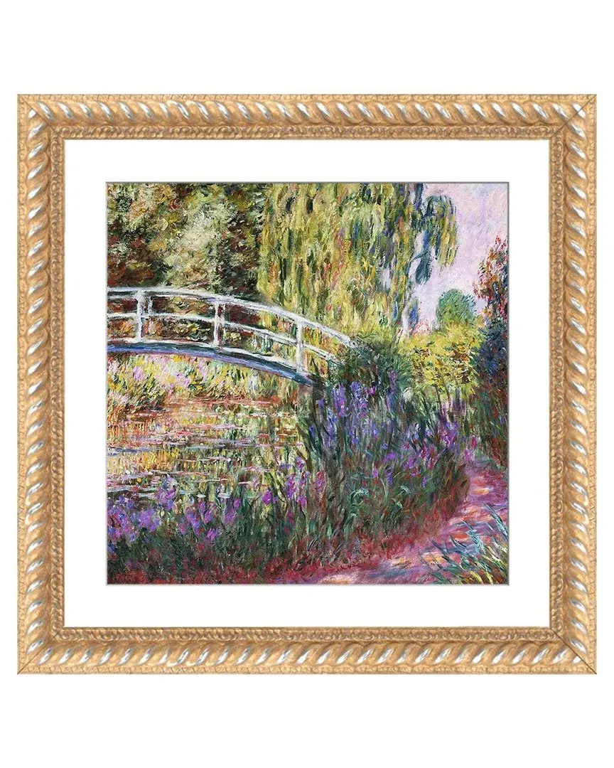 Japanese Bridge Water Lilies Monet Wall Art - Indonesian Hardwood