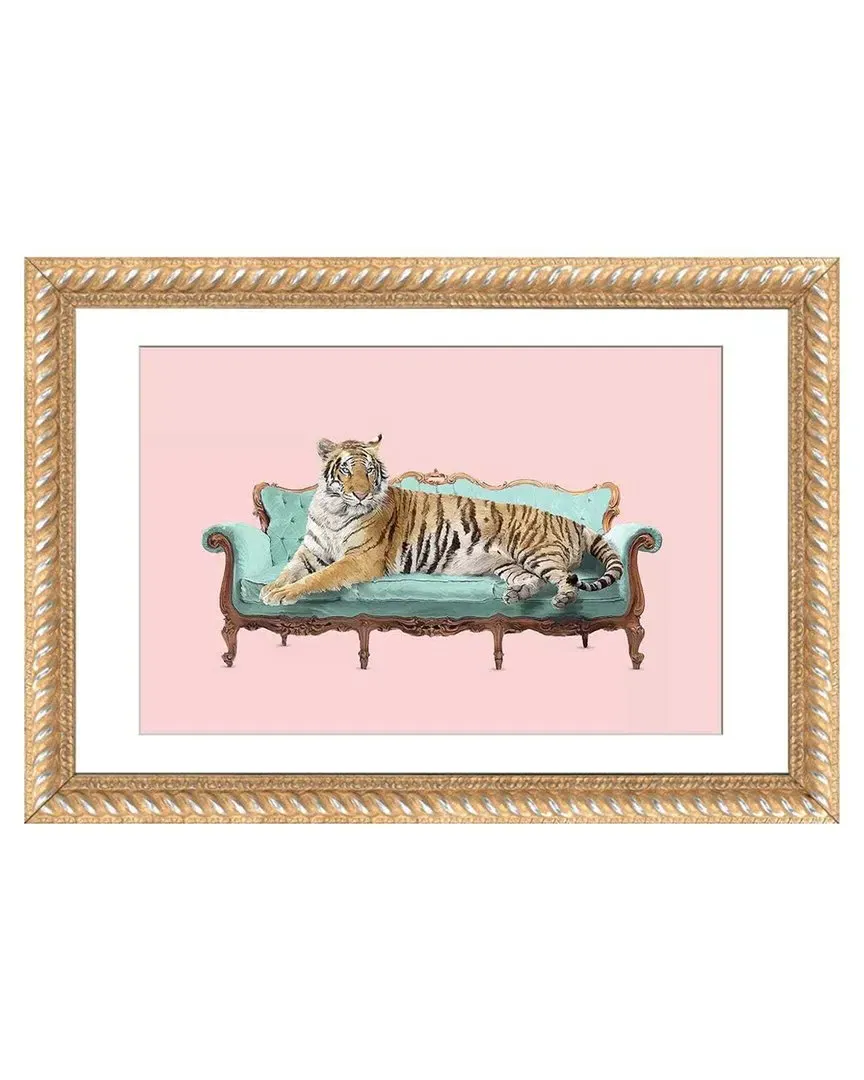 Lazy Tiger by Robert Farkas Wall Art - Indonesian Hardwood image