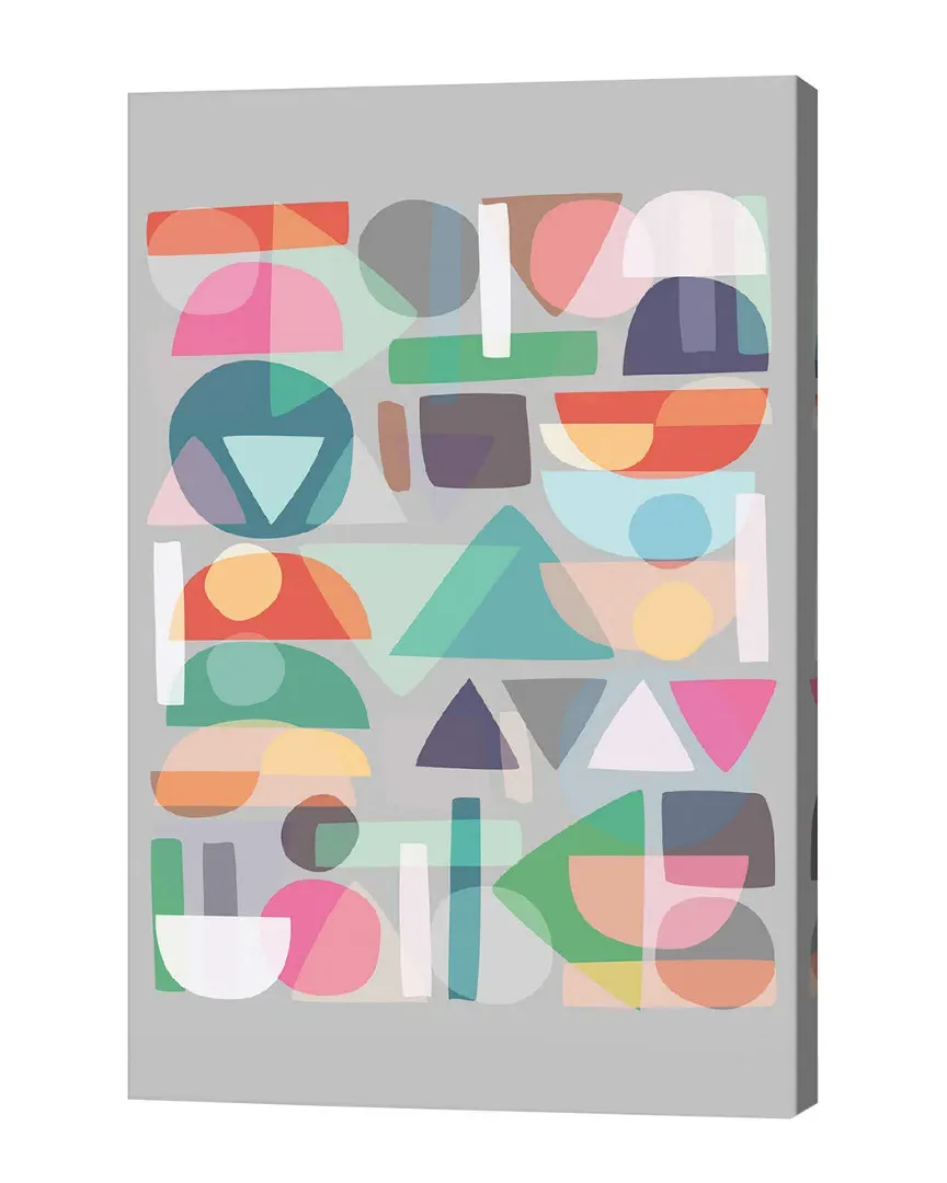 Pastel Geometry II Canvas Art - Multicolor image