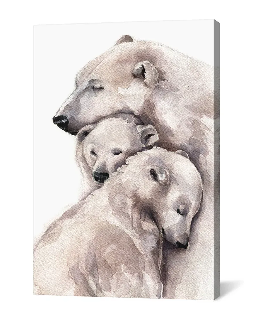 Polar Bear Canvas Artwork by Kira Balan - Giclee Print image