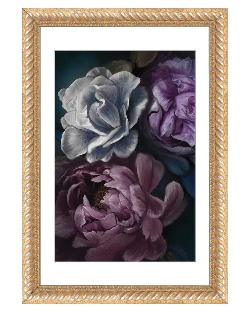 Purple Peony by Juliana Loomer Wall Art - Indonesian Hardwood image