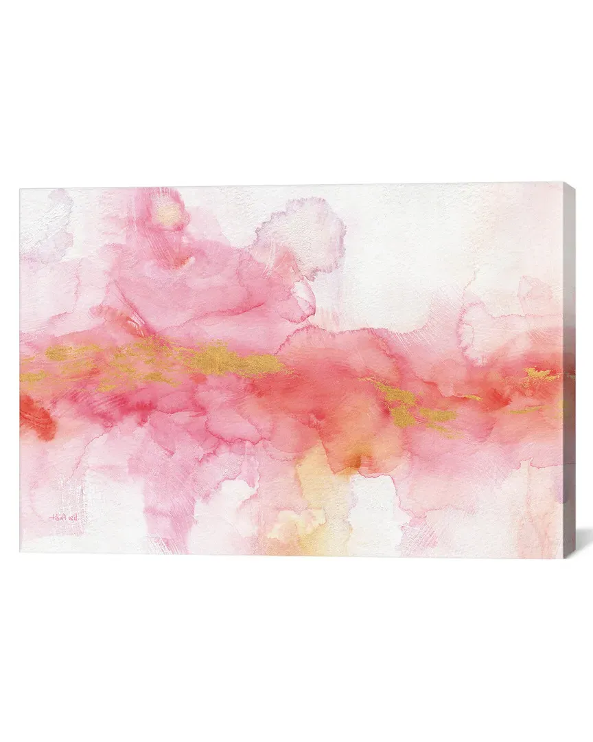 Rainbow Seeds Abstract Canvas Wall Art - Gold