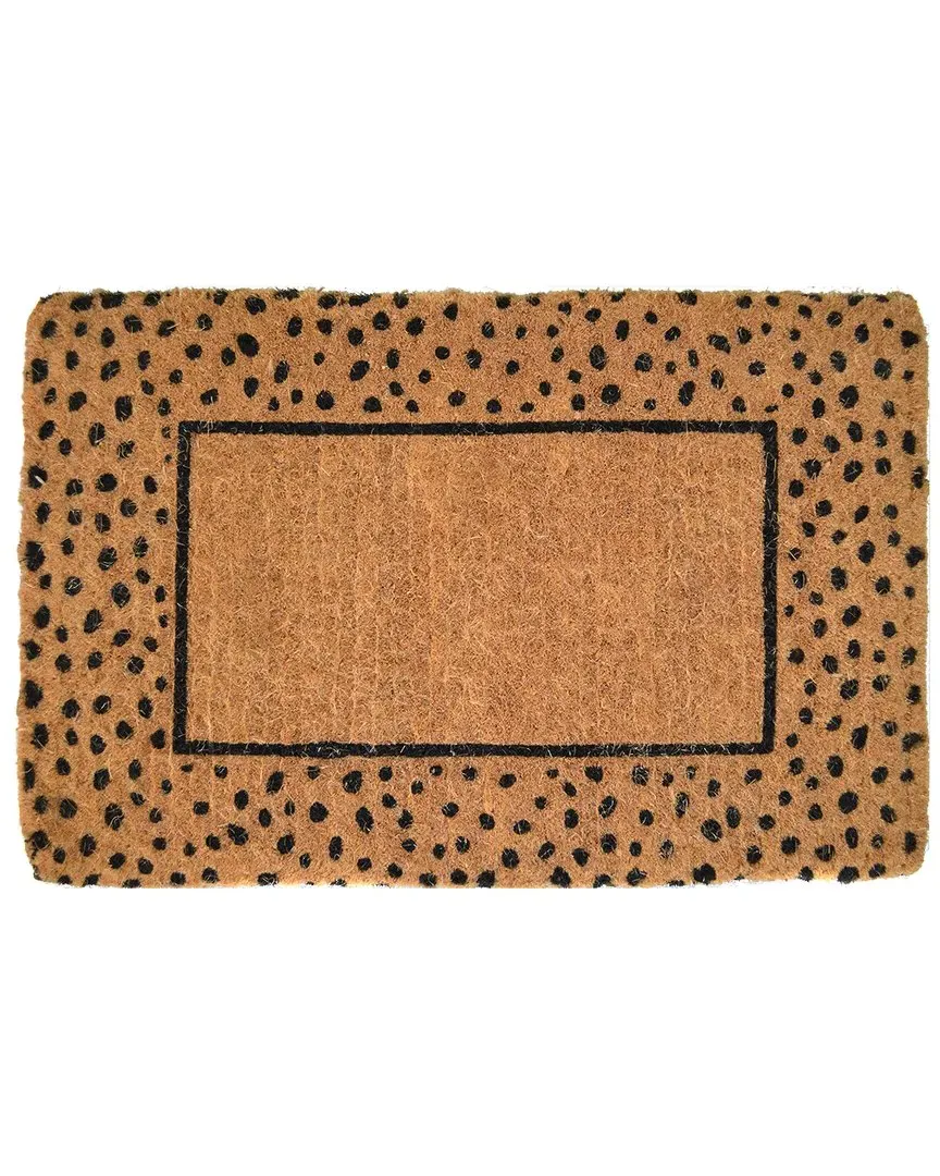 Cheetah Coir Doormat - Brown image