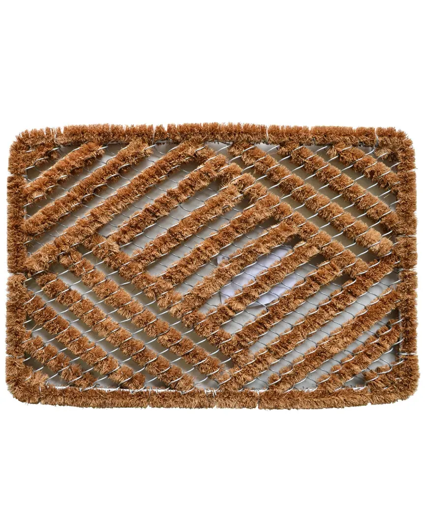 Cross Hatch Doormat - Brown, Coir image