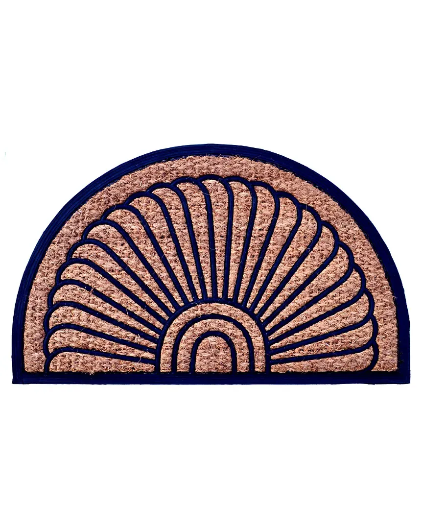 Fan Doormat - Brown, Coir image