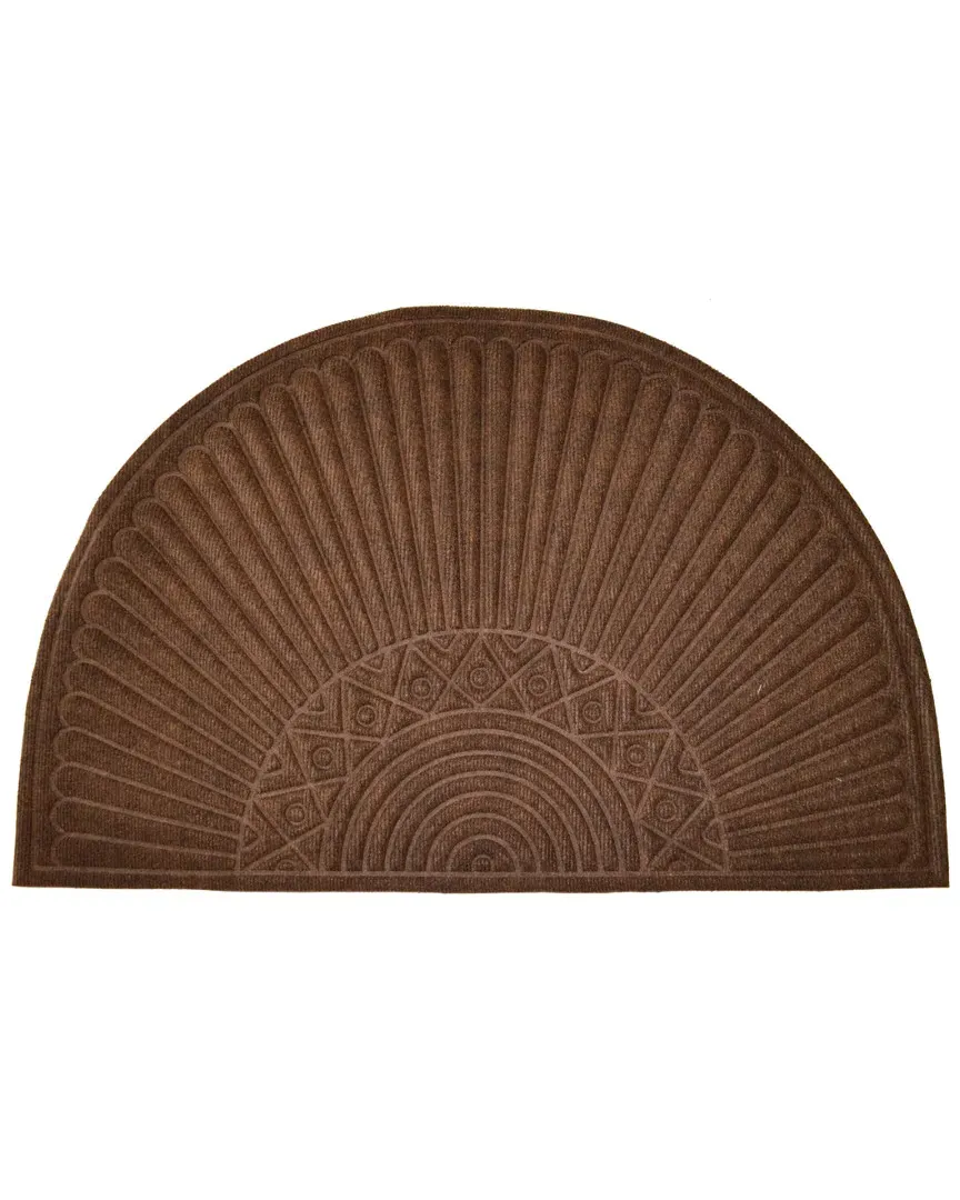 Half Round Doormat - Brown, Polypropylene