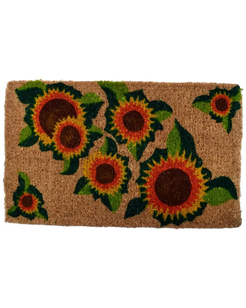 Happy Sunflowers Doormat - Multicolored, Coir image