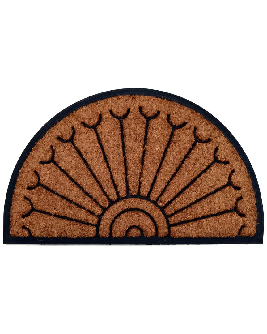 Peacock Doormat - Brown Black, Coir image